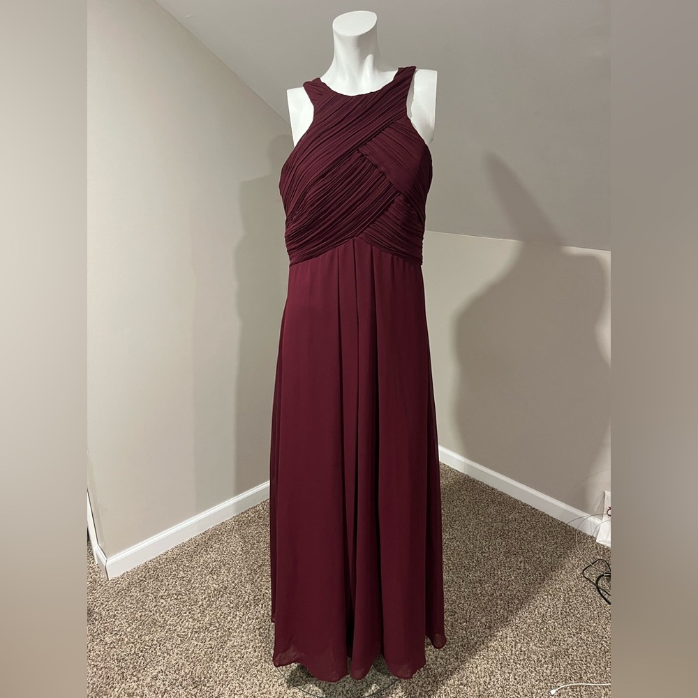 Evening Gown in Red Wine